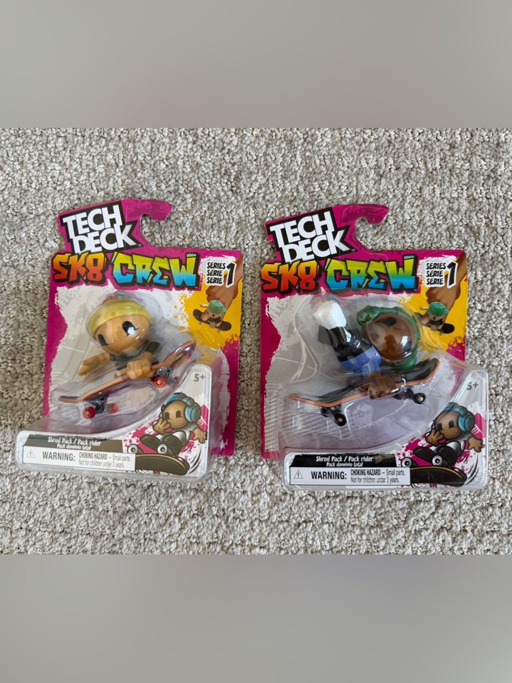 Tech Deck SK8 Crew Skateboard Figure - bundle of 2